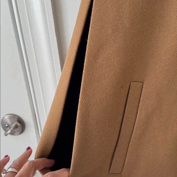 Zara Manteco Camel Cape Size S - Picture 7 of 14